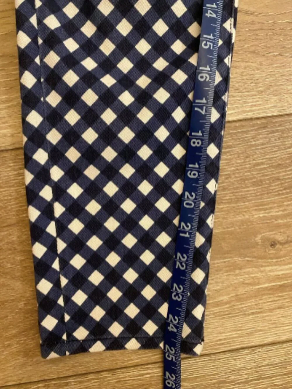Kate Spade Gingham Broome Street Cropped Skinny Jeans
